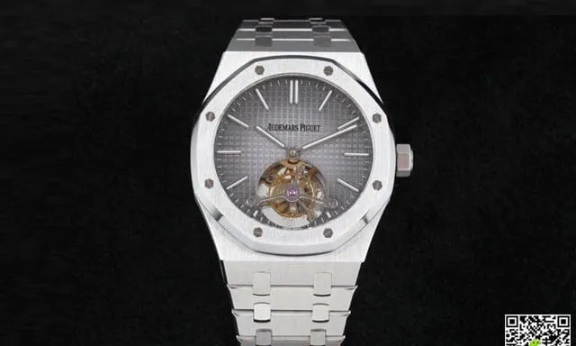 Audemars Piguet Royal Oak Tourbillon 26510PT.OO.1220PT.01 R8 Factory 1:1 Best Edition Replica Watch Grey Dial